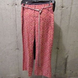 The Limited Salmon Floral Designed Capris - Sz 2